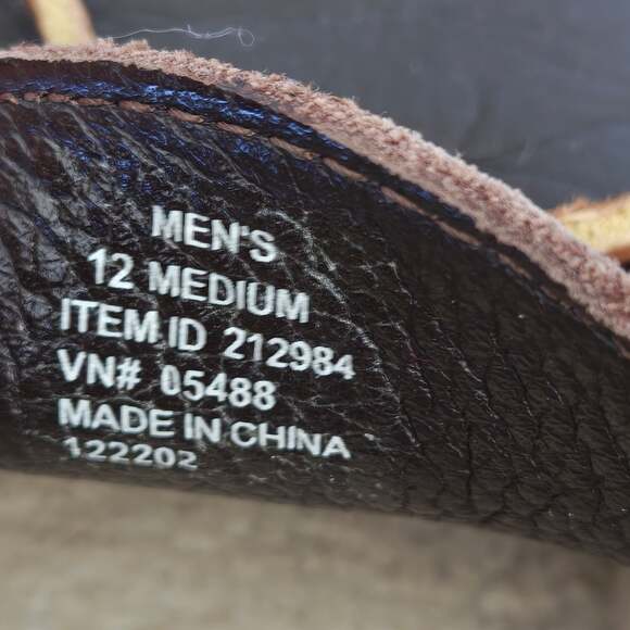 L.L.Bean Men\'s Leather Double-Sole Slippers, Shearling-Lined Size 12 main image 7